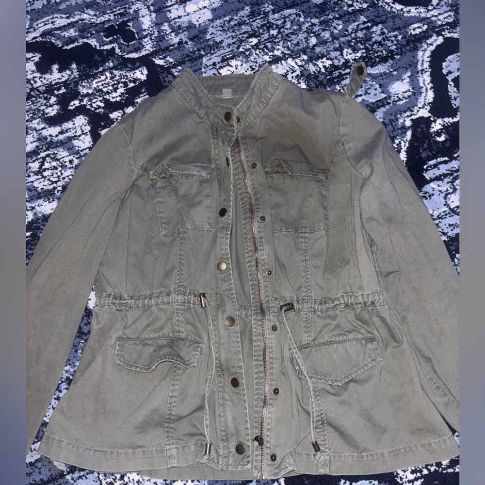 Roz & Ali Army Green Khaki Jacket